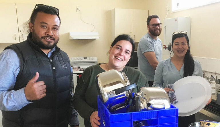 A busy Youth Ministry Team