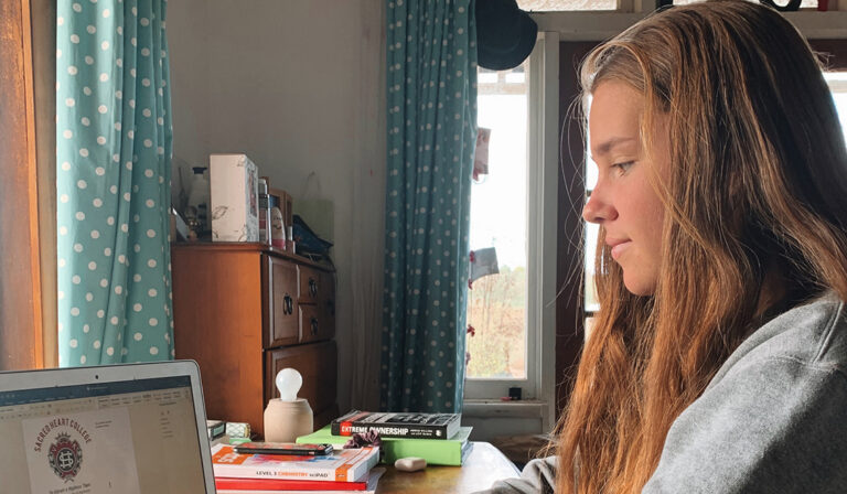 College adapts to online learning