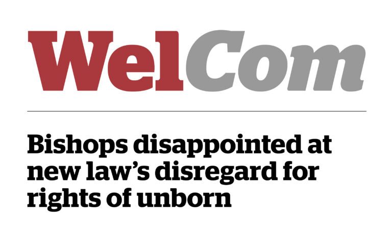 Bishops disappointed at new law’s disregard for rights of unborn
