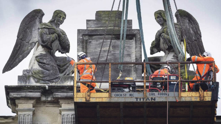 Cathedral demolition work begins