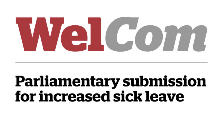 Parliamentary submission for increased sick leave