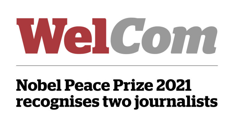 Nobel Peace Prize 2021 recognises two journalists
