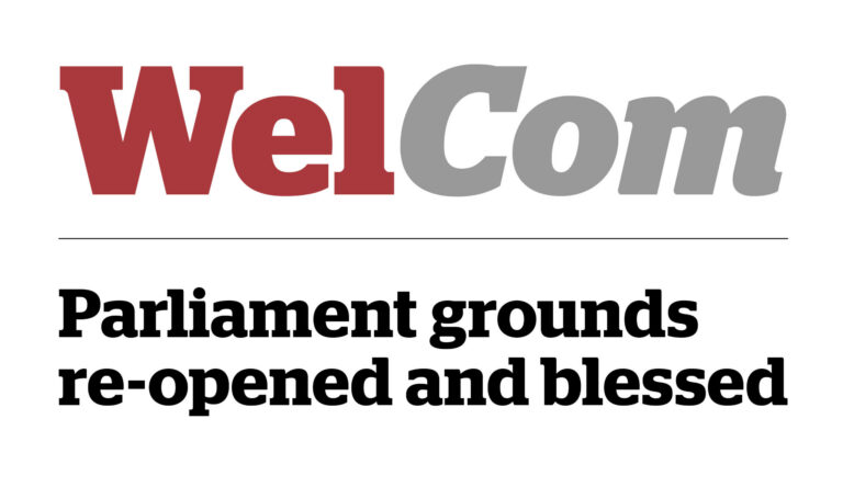 Parliament grounds re-opened and blessed
