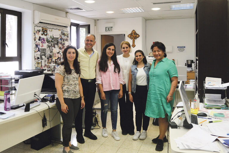 Caritas CEO Mena Antonio visits the Holy Land
