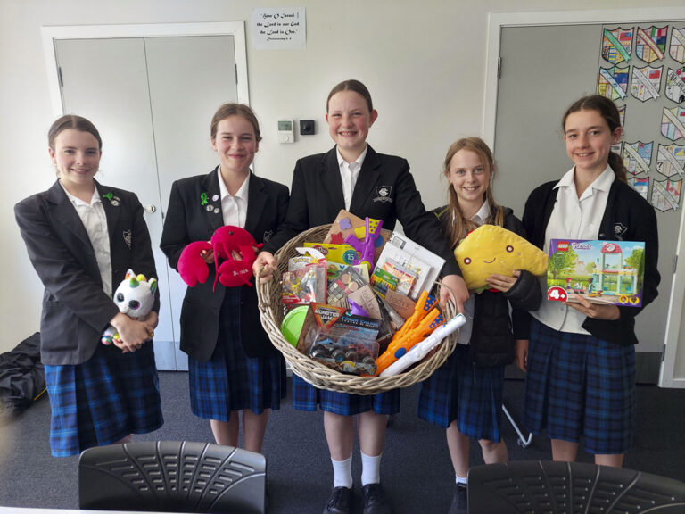 Batts at St Caths – Christmas toys for Vinnies