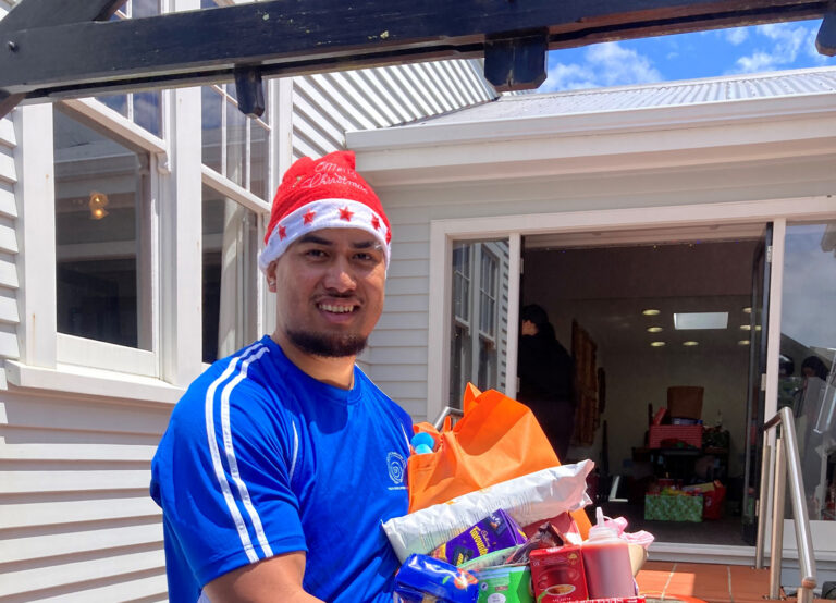 Challenge young people deliver over 200 Christmas packages to families in need