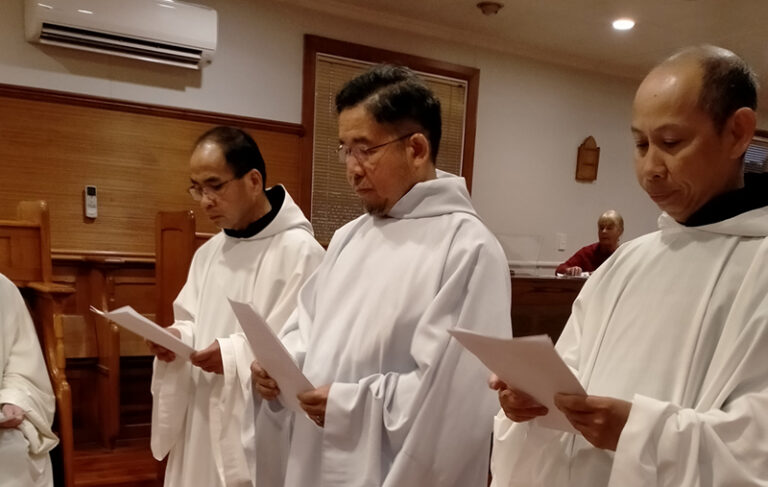Kopua Monastery formally welcomes three new brothers