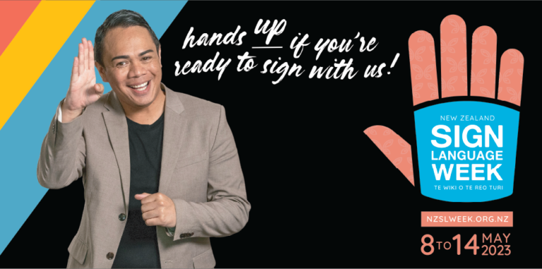 Hands up for New Zealand Sign Language