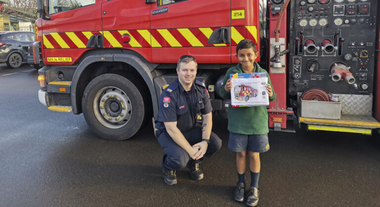Reyon wins Fire and Emergency colouring competition 