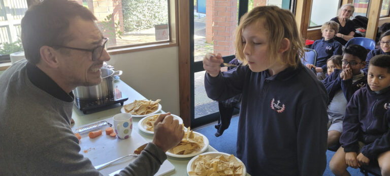 Master chef cooks up a storm for Whanganui students
