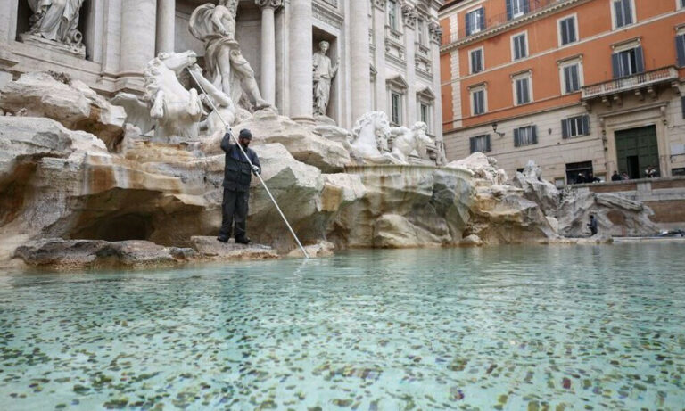 Trevi Fountain coins help the poor