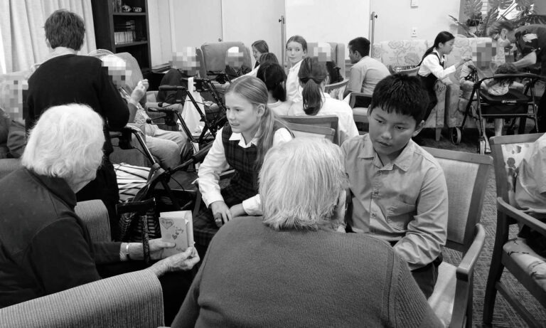 Young Vinnies visit age-care residents