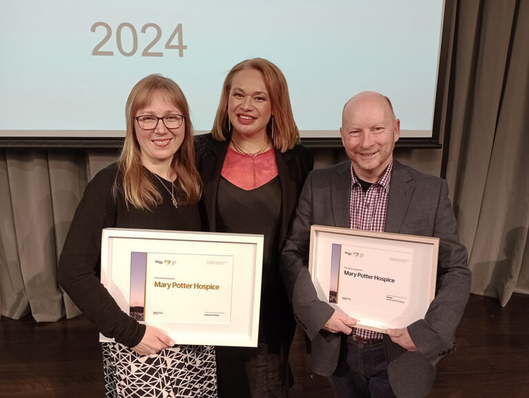 Mary Potter Hospice wins Supreme at 20th anniversary of Community Awards